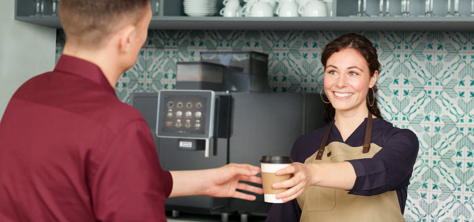 Franke coffee machine in a coffee shop
