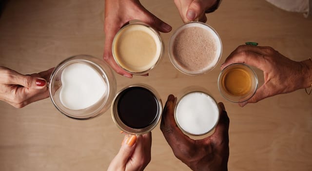 A range of New A Line beverages